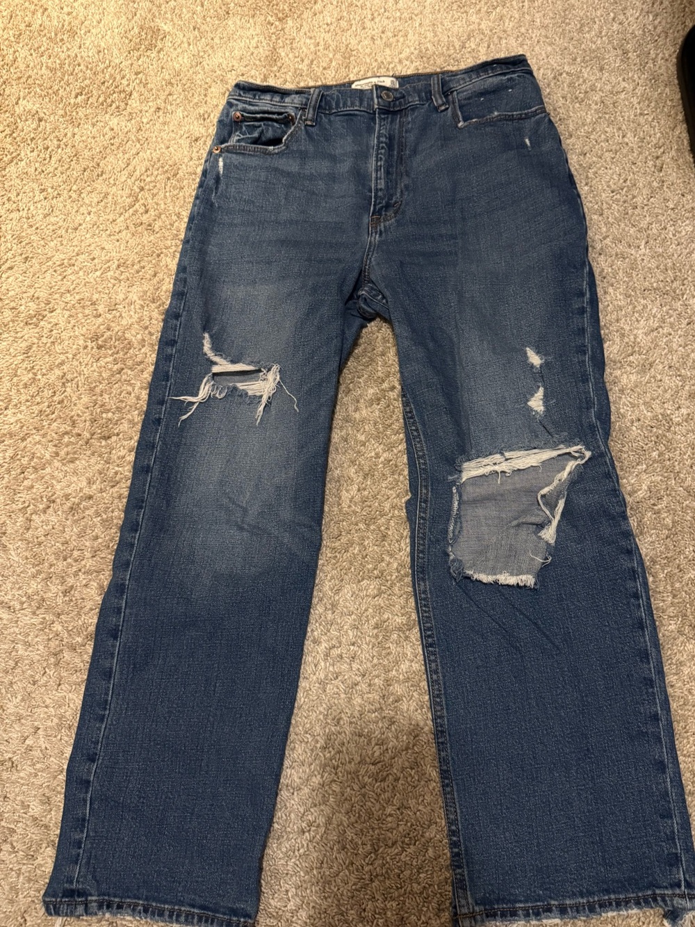 Abercrombie & fitch the ankle straight ultra high rise jeans women’s 10